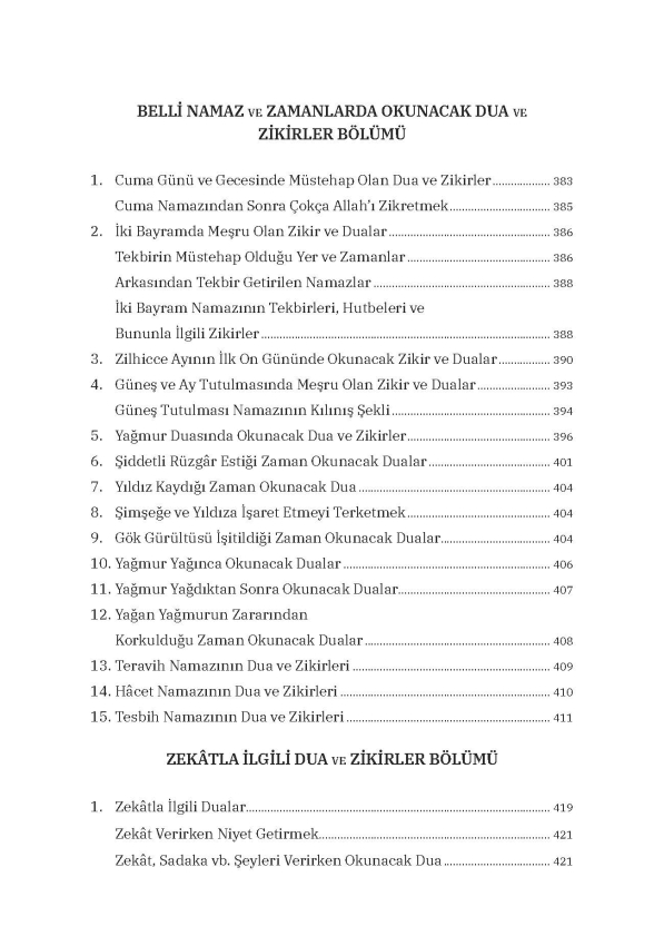 Ezkâr - Dualar ve Zikirler - 10