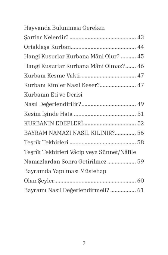 Hanefi Mezhebine Göre KURBAN - 4