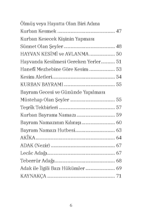Şafii Mezhebine Göre KURBAN - 4
